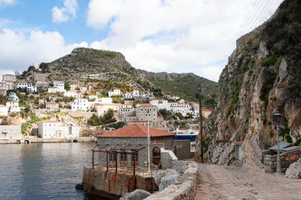 istock Coastline of Hydra, Greece 1400202976