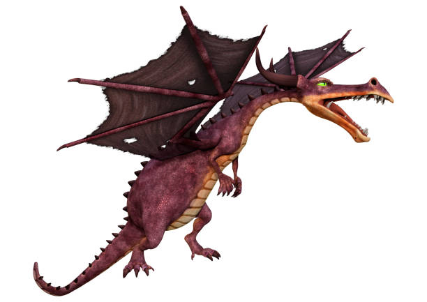 istock 3D Rendering Fairy Tale Dragon on White 1400203052