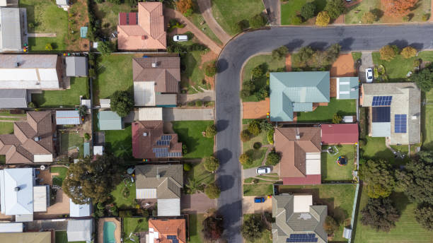 istock Aerial view over Parkes, NSW suburbs 1400203827