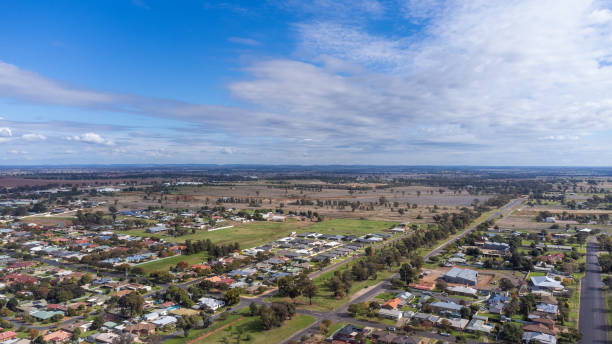 istock Aerial view over Parkes, NSW suburbs 1400203846
