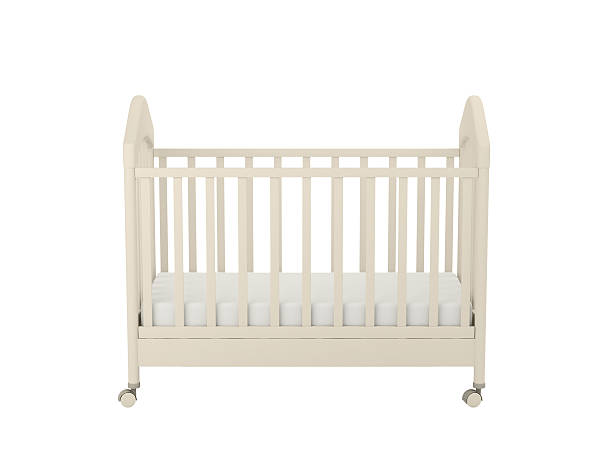 white kinderbett - babybett stock-fotos und bilder