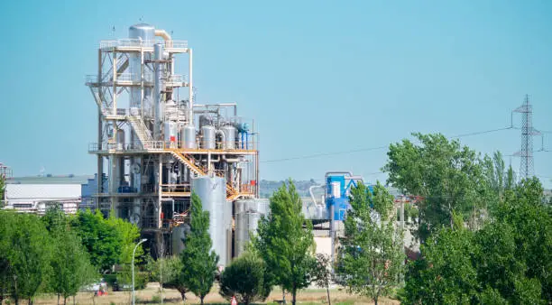 Photo of Industrial factory dedicated to the production of fats and oils for the chemical and food industry