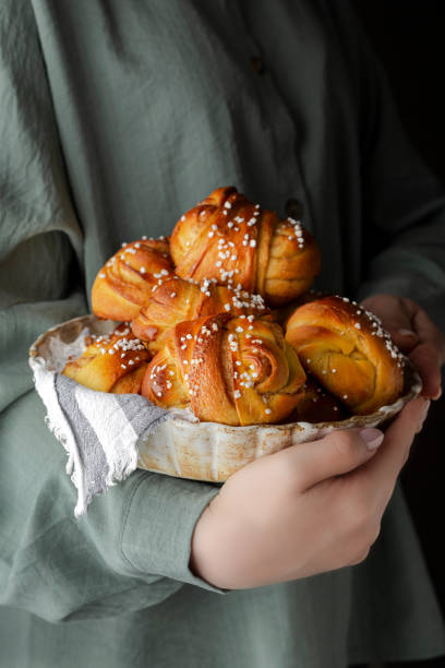 istock Swedish pumpkin buns with cardamom and cinnamon 1400208391