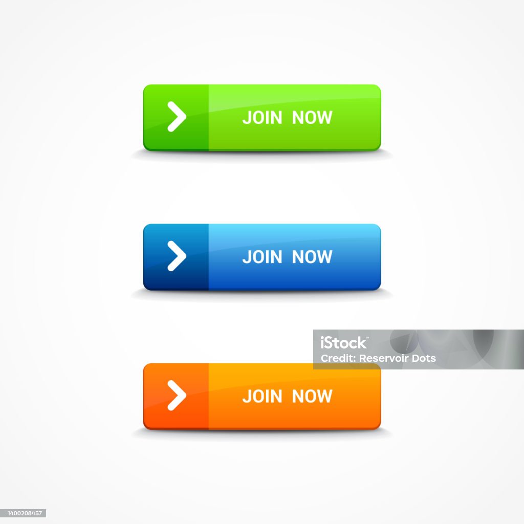 Join Network Button Join Now Web Buttons Stock Illustration - Download Image Now - Computer ...