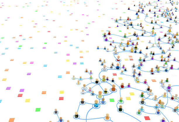 istock Cartoon Crowd System, Color Tiles Edge 1400211809
