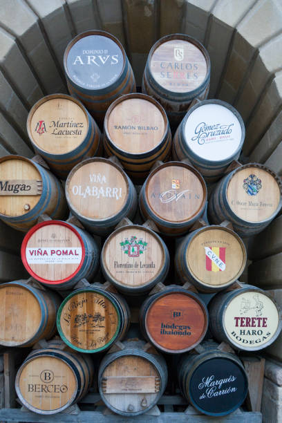 Wine casks in a winery