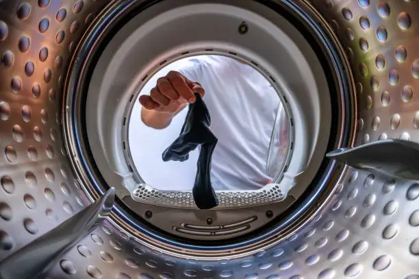 view from inside a washing drum