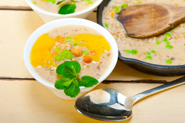 istock Hearty Middle Eastern Chickpea and Barley Soup 1400220527