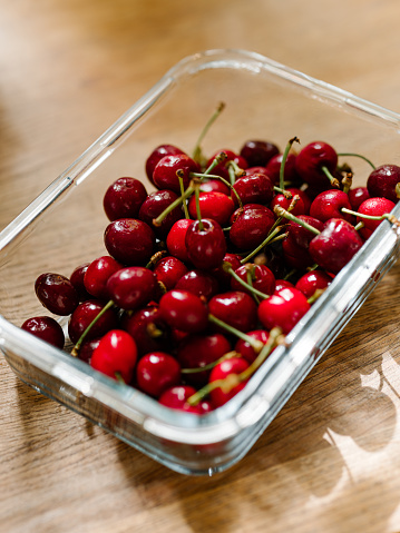 Cherries in a bowl ready to eat
Candid photo of real food