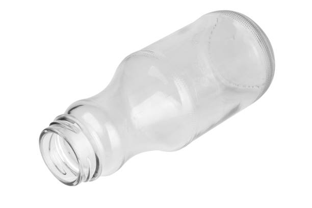 glass bottle  isolated on white background.