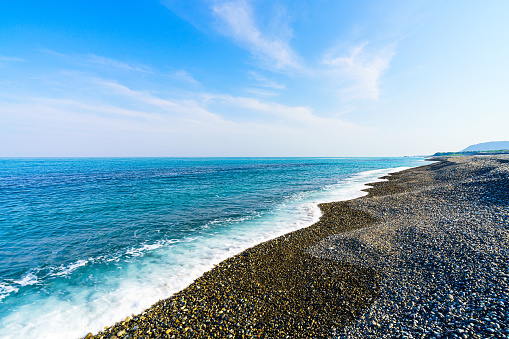 Mie Prefecture, Japan coastline at Shichirigahama