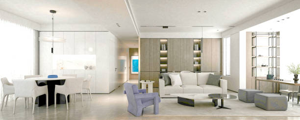 istock 3d render of modern living room 1400245949