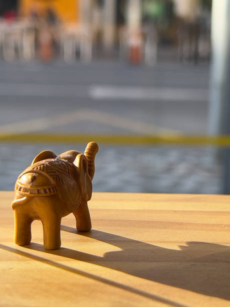 istock Lucky elephant looking out the window at golden hour 1400251119
