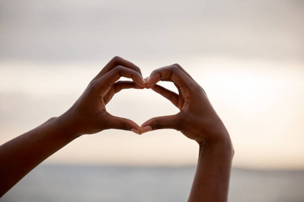 heart shape hands, emotion, love, self love, caring, couple