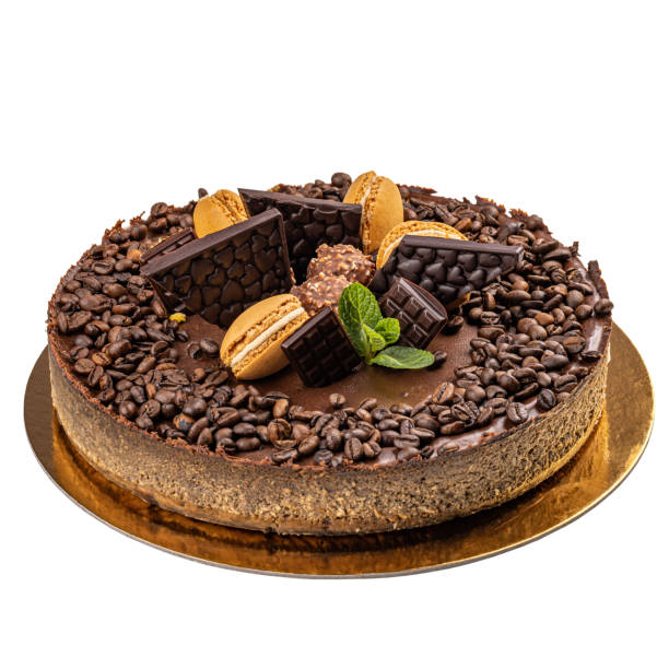 istock Chocolate cake decorated with melted chocolate 1400255819