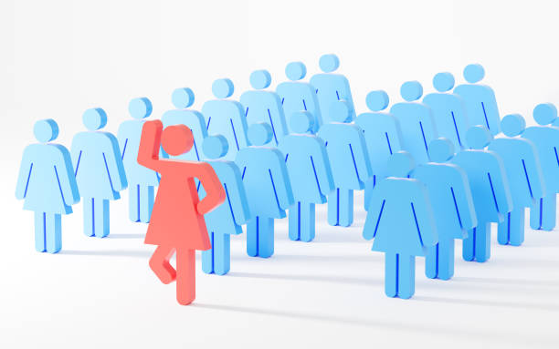istock Red human figurine lead employees to walk forward, leader and leadership, teamwork cooperation, 3d rendering. 1400257974