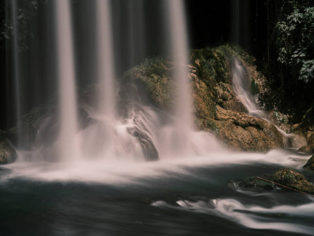 beautiful waterfall in the nature