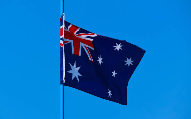 istock The flag of Australia 1400260030