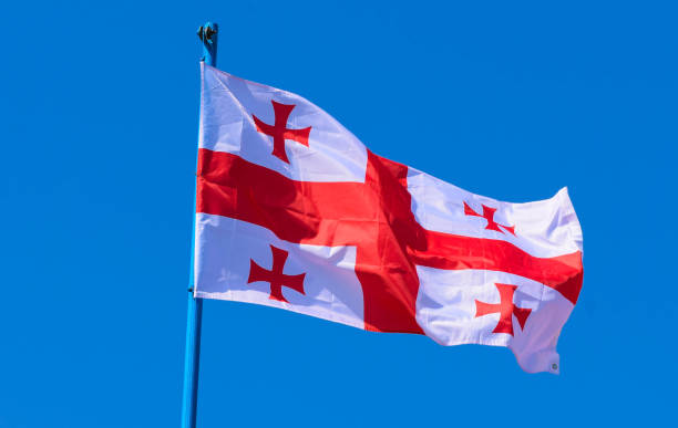 istock The flag of Georgia 1400260045