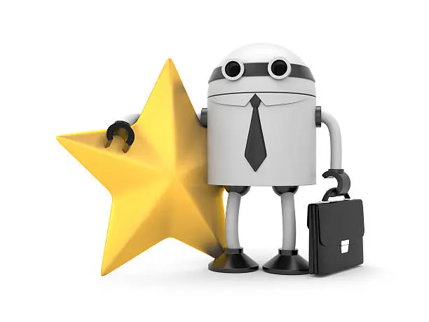 Photo of Robot with star