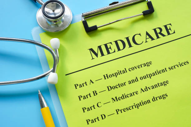 Papers about types of medicare insurance and stethoscope. Papers about types of medicare insurance and a stethoscope. Medicare stock pictures, royalty-free photos & images