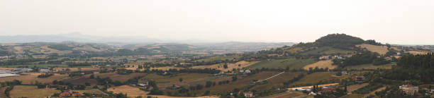istock Panoramic view of Marche hills. 1400267716