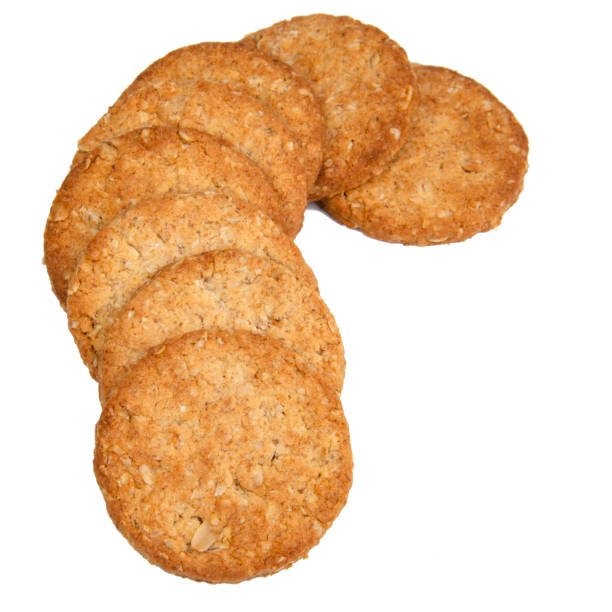 istock Cereal classic cookies isolated on the white background 1400267786