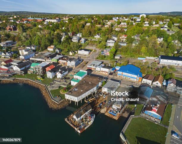 Small Town Canada Stock Photo - Download Image Now - Above, Aerial View, Canada