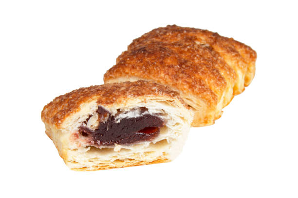 istock Puff pastries baked cookies isolated on the white background 1400270785