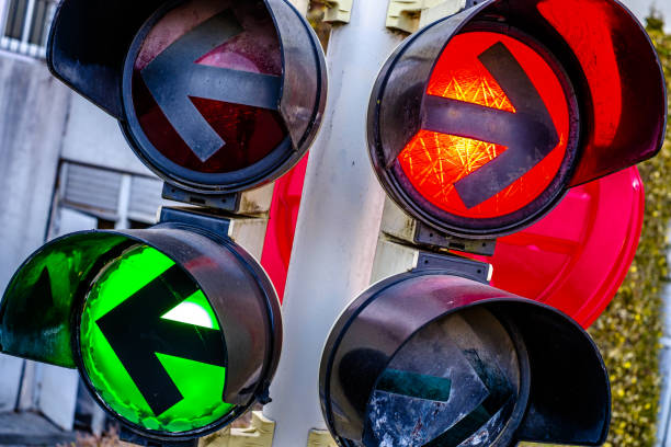 istock typical traffic lights with arrow signs 1400271877