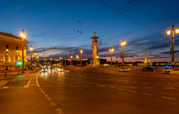istock Rostral column in night Saint Petersburg 1400277101