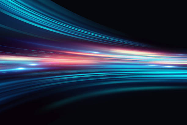 istock Light speed zoom travel in Deep space  background 3d illustration. 1400277238