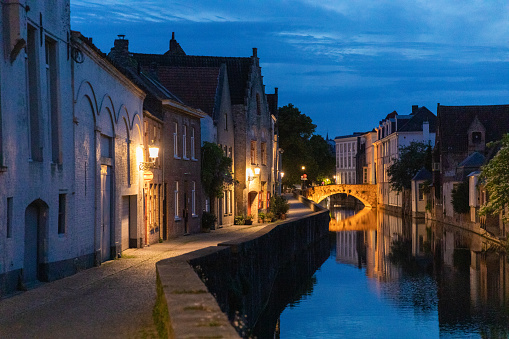 Bruges, Belgium in the springtime.