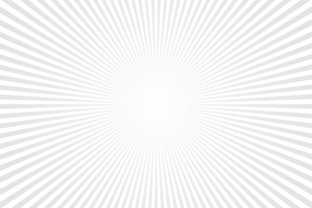 Abstract Gray Rays Background Comic gray sun ray effect, sunburst backdrop pattern. Star burst background. Sunburst grey backdrop, sunbeam pattern background humor stock illustrations
