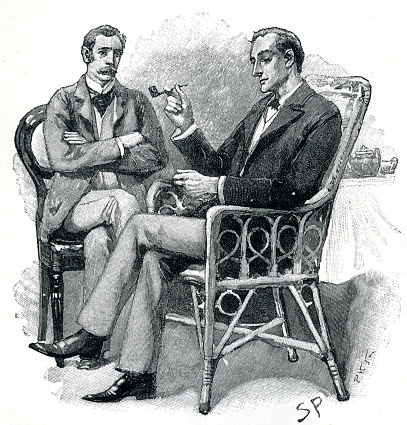 Sherlock Holmes a fictional detective by British author Sir Arthur Conan Doyle. 

A 