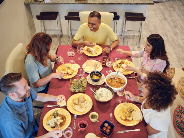 istock Friends at a Dinner Party 1400286322