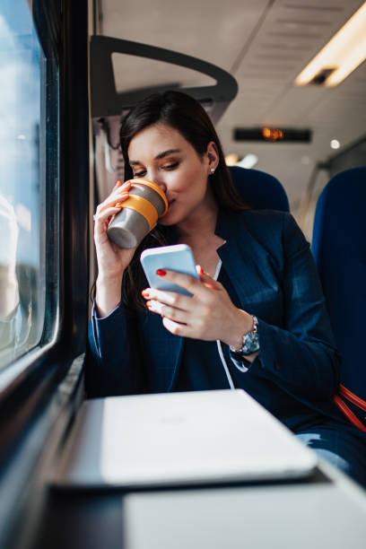 istock Businesswoman at train station 1400290410