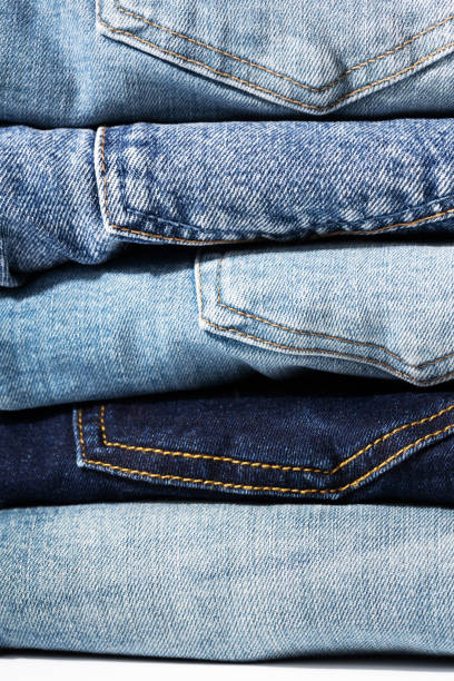 istock Background from different kind of denim material 1400292970