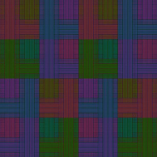 istock Rainbow Tartan Glen Plaid textured colorful seamless pattern suitable for fashion textiles and graphics, Illustration background 1400295275