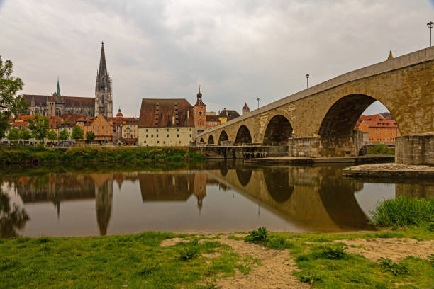istock stony bridge and river danube with view to downtown Regensburg 1400295646