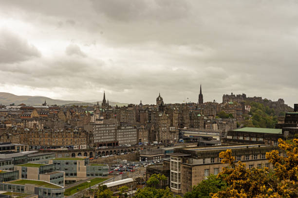 downtow Edinburgh view from Calton Hill