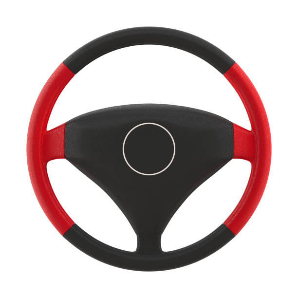 istock Steering wheel on white background. Isolated 3D illustration 1400298947