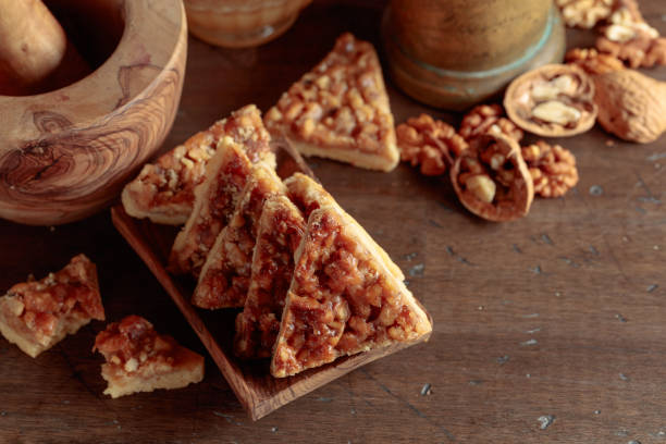 istock Cookies with walnuts and honey. 1400299349