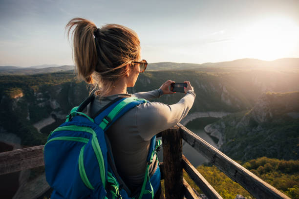 istock Taking photo of canyon  from viewpoint 1400301465