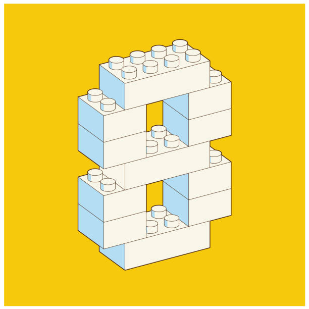 Number Eight Block Drawing 400+ Number 8 Block Stock Illustrations, Royalty-Free Vector Graphics ...
