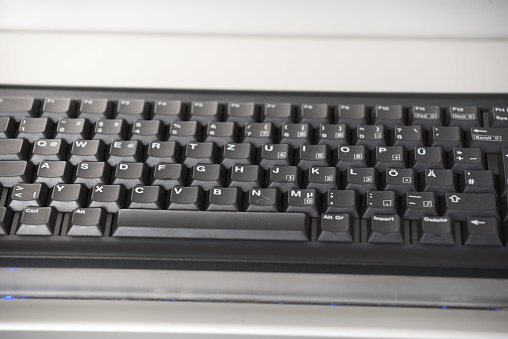 computer keyboard and keys for written electronic communication, information technology