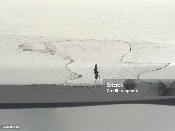 Cracked In Car Bumper Stock Photo - Download Image Now - Bumper, Part Of, Car
