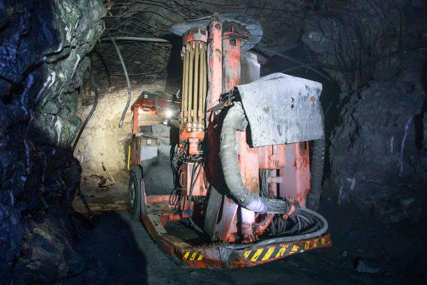 istock Underground equipment. Special vehicle for mines and tunnels. 1400313271