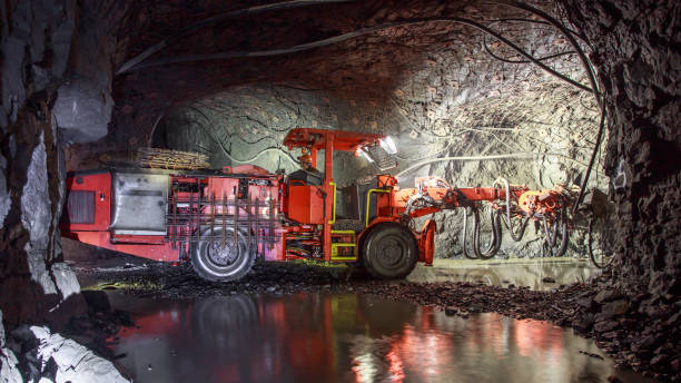 Underground equipment. Special load vehicle for mines and tunnels.