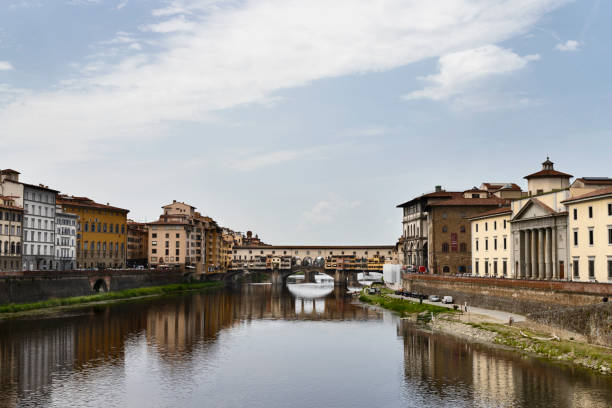 Panoramic view of the Ponte Vecchio , Florence